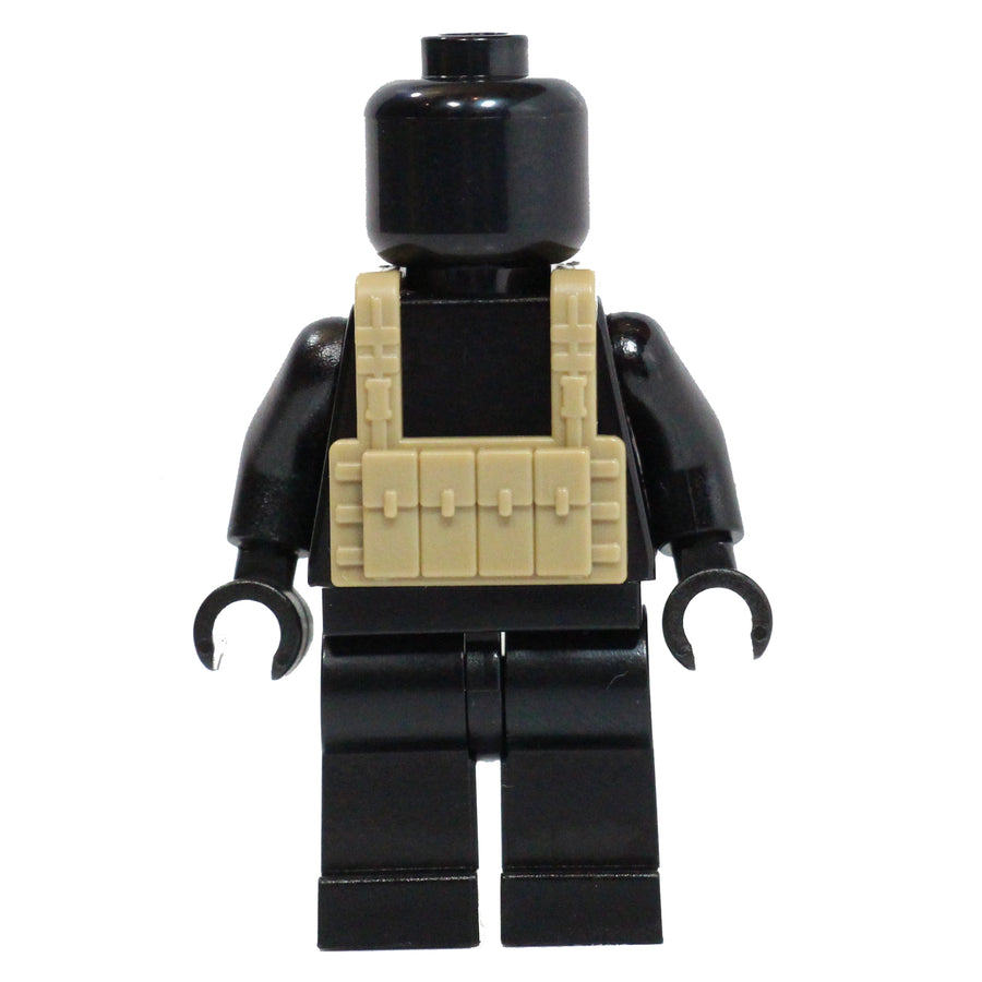 BrickTactical Custom LEGO AR Pouch Tactical Vest Dark Tan