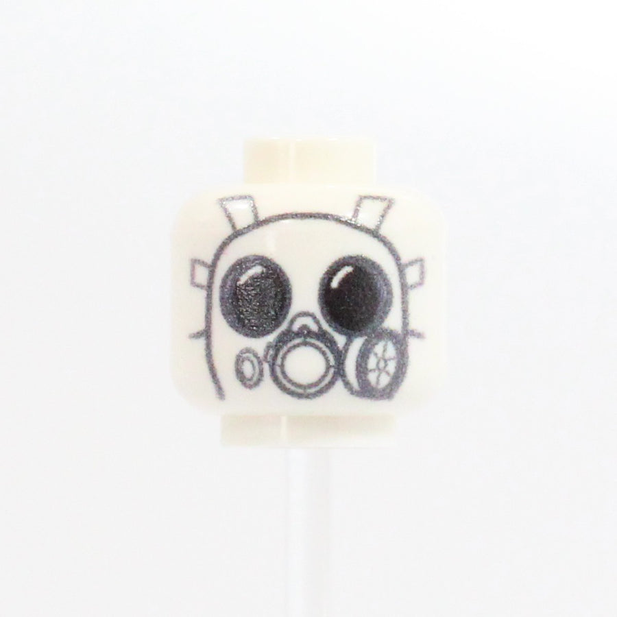 Gas Mask Head – custom LEGO-compatible minifigure item by BrickTactical, view 4