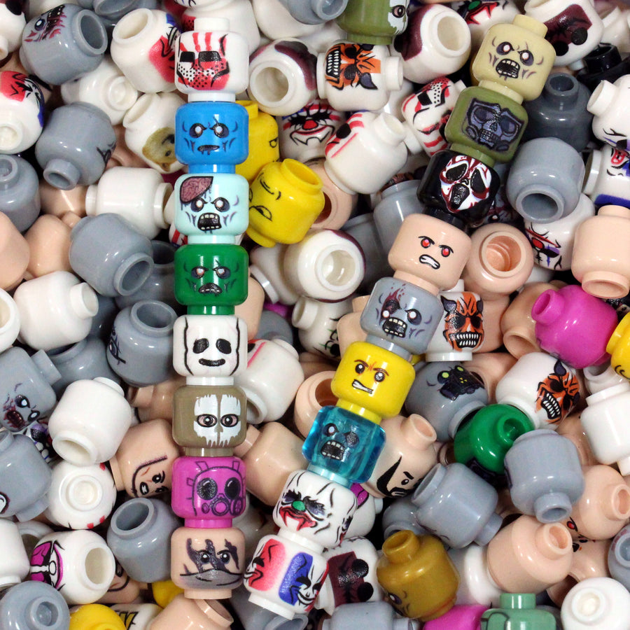 Random Head Pack – custom LEGO-compatible minifigure item by BrickTactical