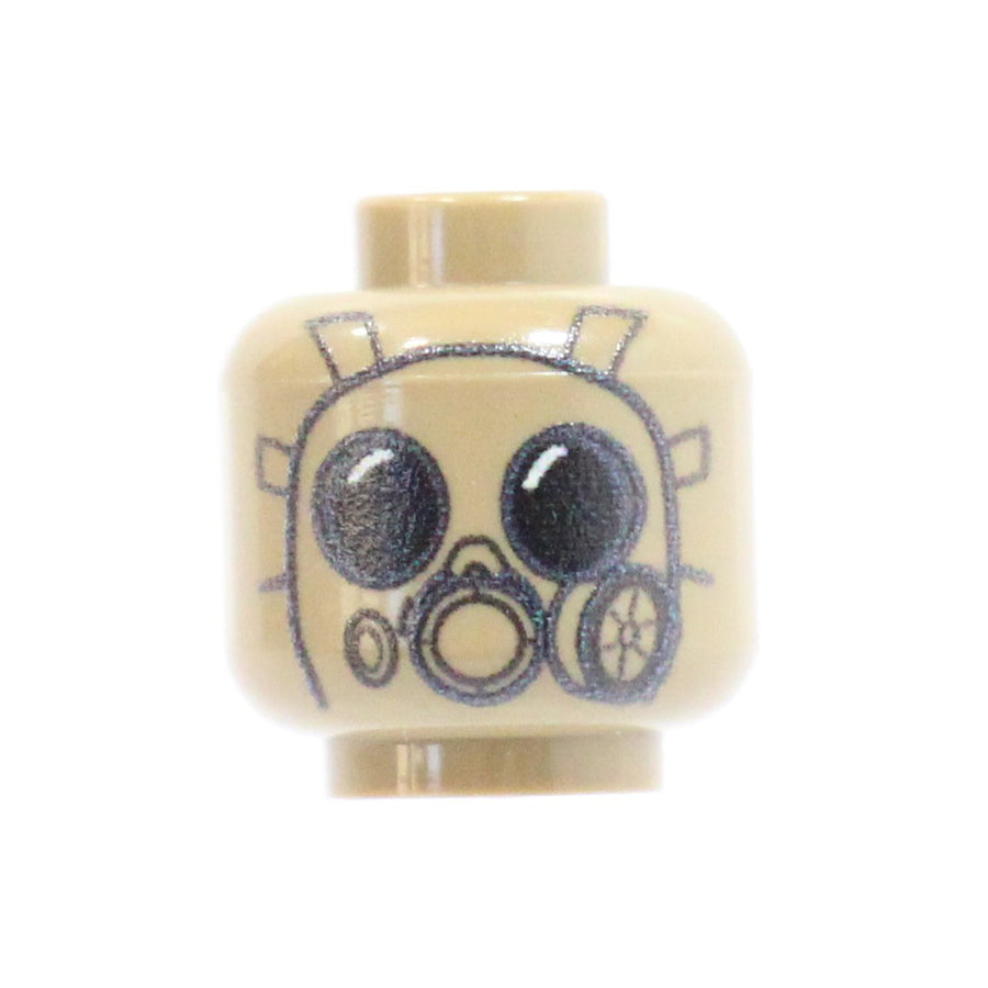 Gas Mask Head – custom LEGO-compatible minifigure item by BrickTactical, view 5