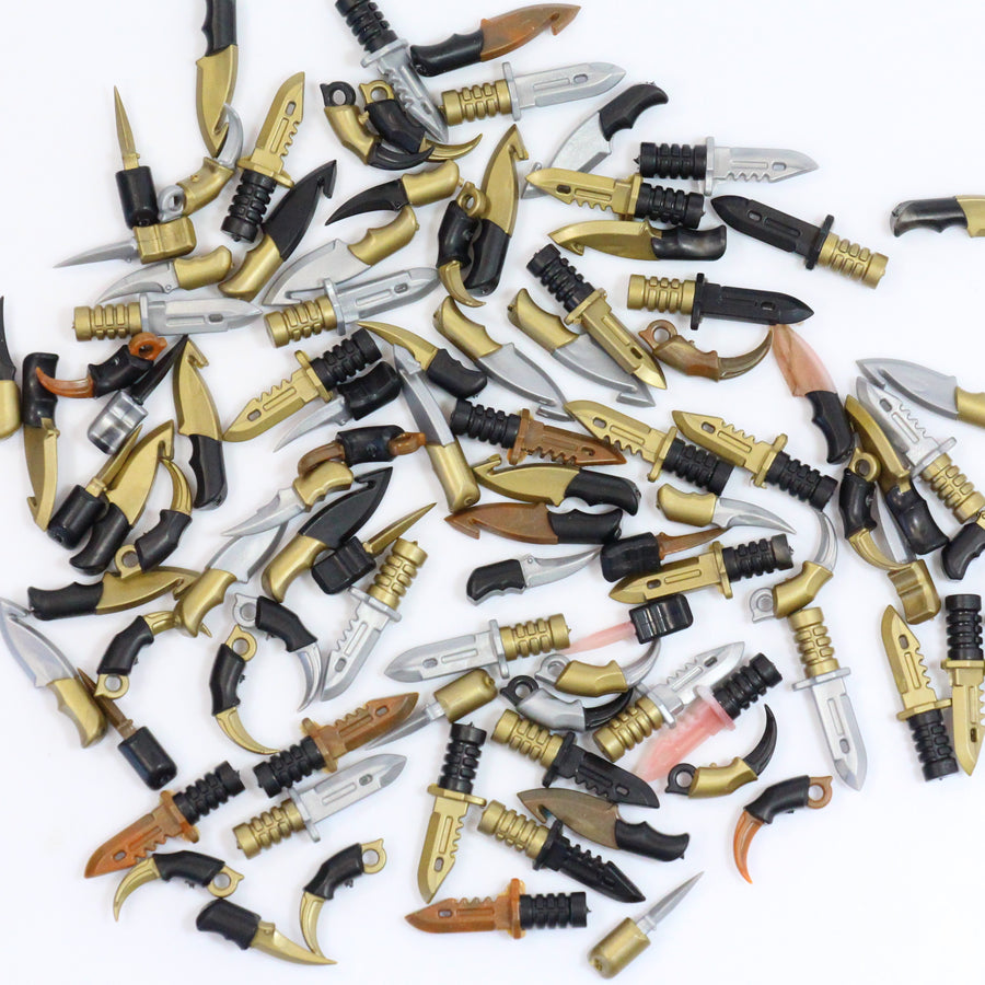 Overmolded Blade Pack – custom LEGO-compatible minifigure item by BrickTactical, alternate view