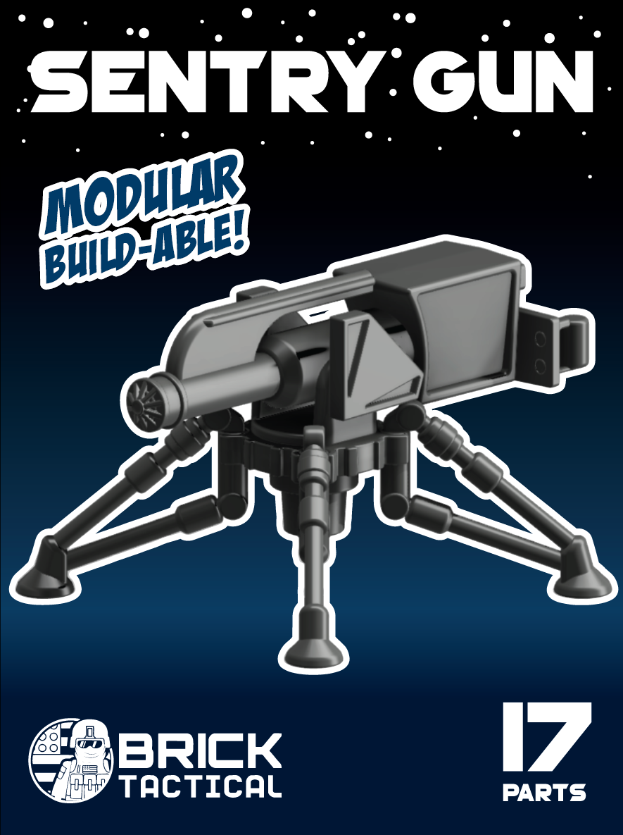 Sentry Blaster – custom LEGO-compatible minifigure item by BrickTactical, alternate view