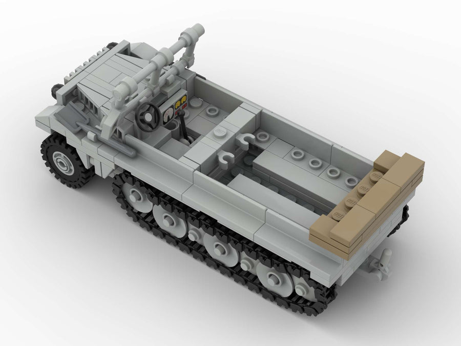 SDKFZ 10 German Halftrack – custom LEGO-compatible minifigure item by BrickTactical, alternate view