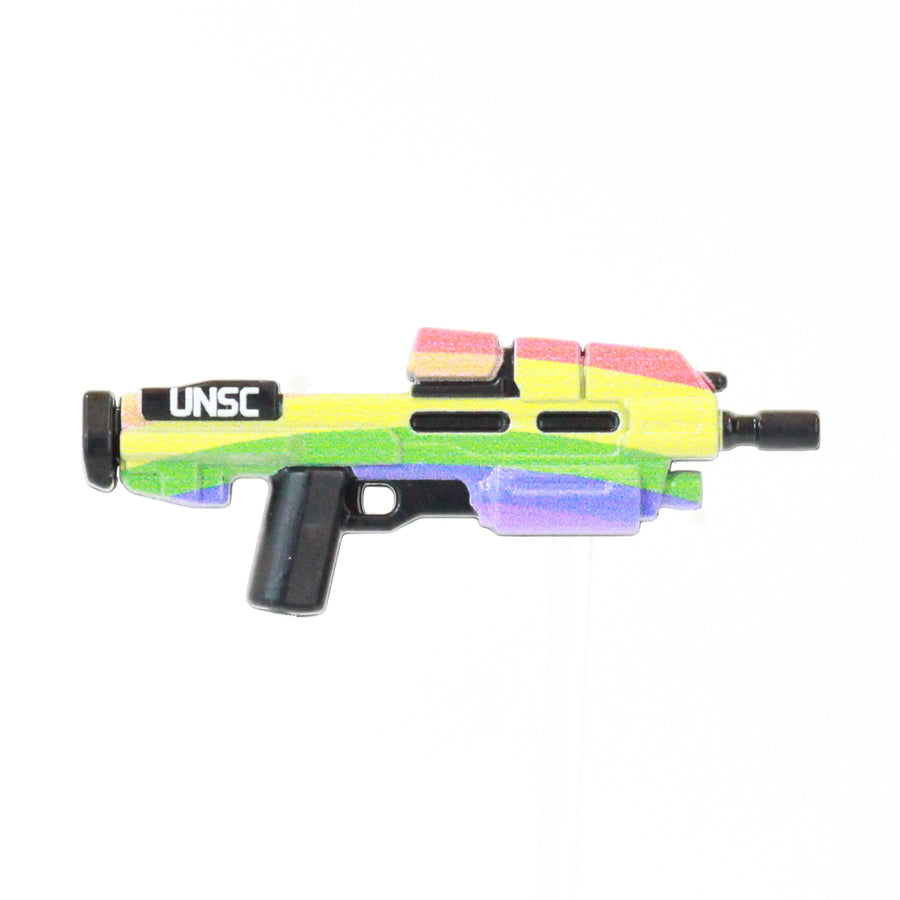 Printed Rainbow AR Rifle – custom LEGO-compatible minifigure item by BrickTactical