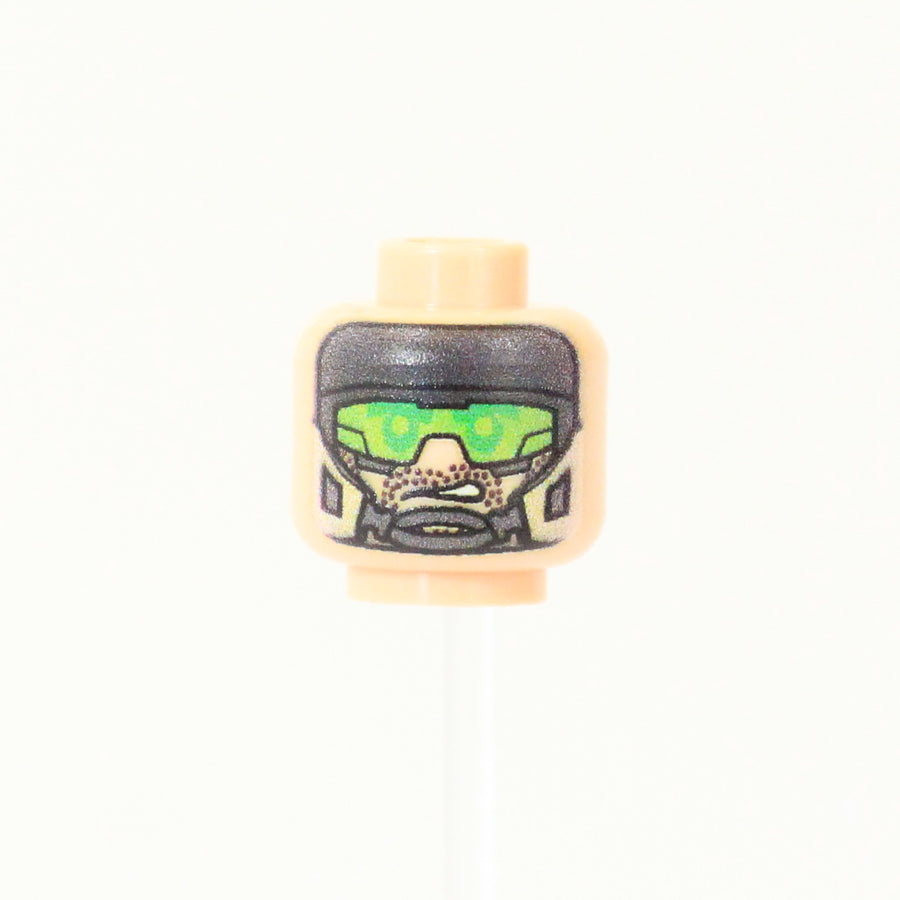 Marine Head Green Goggles – custom LEGO-compatible minifigure item by BrickTactical