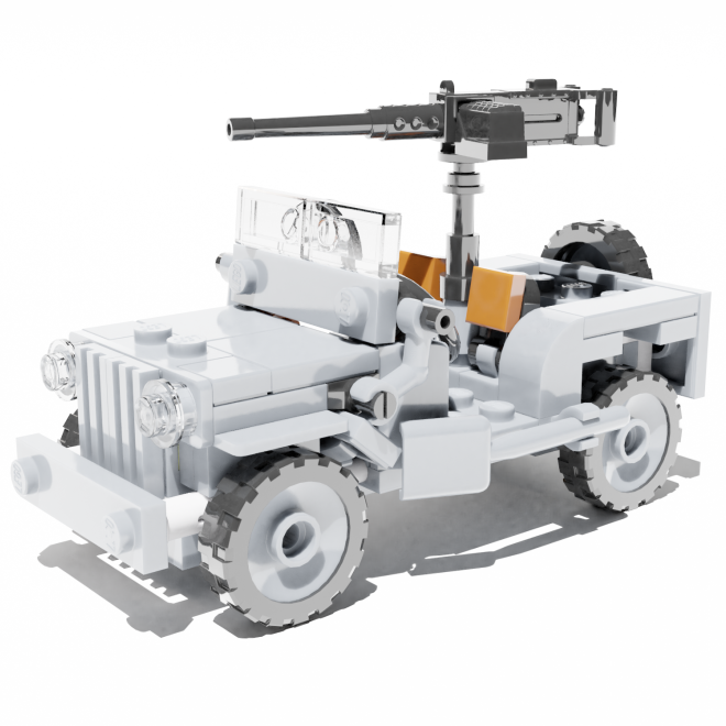 Willys Jeep – custom LEGO-compatible minifigure item by BrickTactical, alternate view