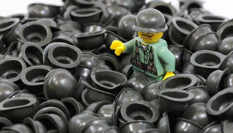 M1 Helmet – custom LEGO-compatible minifigure item by BrickTactical, alternate view