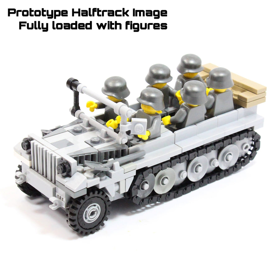 SDKFZ 10 German Halftrack – custom LEGO-compatible minifigure item by BrickTactical, alternate view